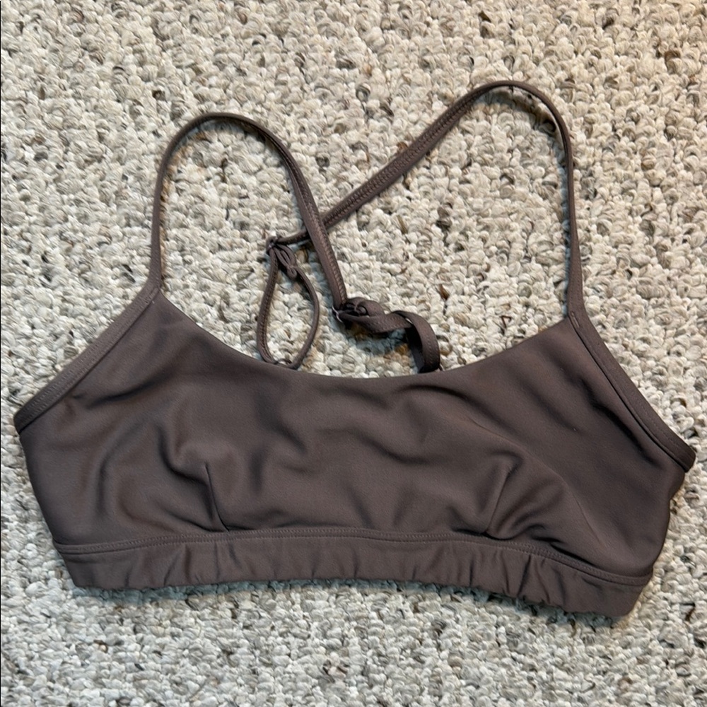 Alo brown intrigue bra